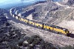 Union Pacific 70 East approaches Cajon Summit